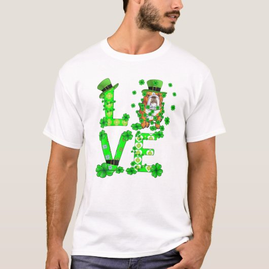 T-shirt Shamrock Jour de la Saint Patrick Dabbing (Devant)