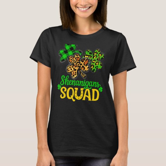 T-shirt Shamrock Jour de la Saint Patrick Shenanigans Squa (Devant)