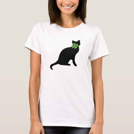 T-shirt Shamrock Kitty (Devant)