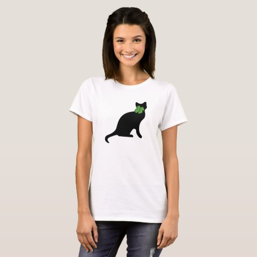 T-shirt Shamrock Kitty (Devant entier)