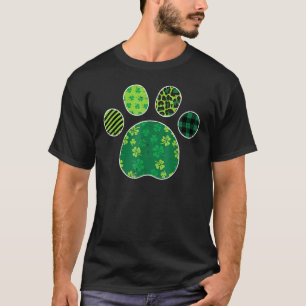 T-shirt Shamrock Léopard Plaid Jour de la Saint Patrick Pa
