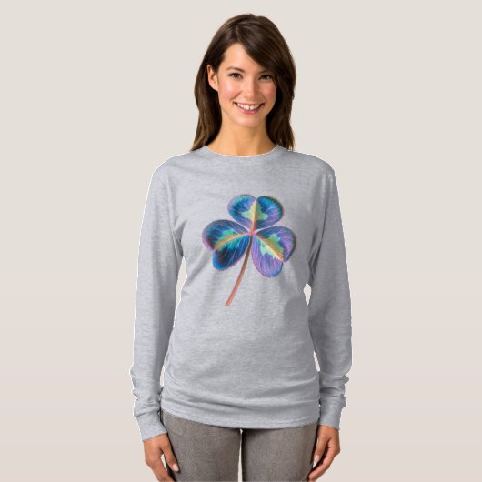 T-shirt Shamrock Long Sleeves Top (Devant entier)