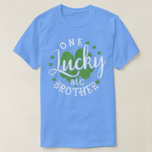 T-shirt Shamrock One Lucky Big Brother St  (Design devant)
