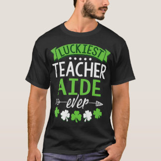 T-shirt Shamrock One Lucky Enseignant Aide St