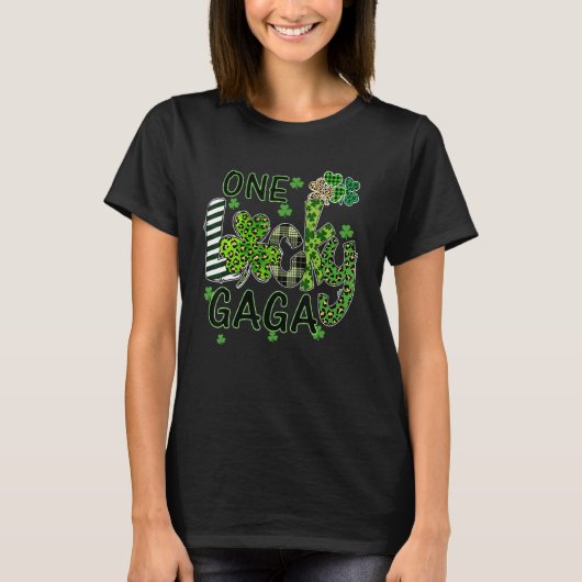 T-shirt Shamrock One Lucky Gaga St Patrick's Day (Devant)