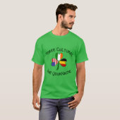 T-shirt Shamrock Personnalisé des drapeaux irlandais (Devant entier)