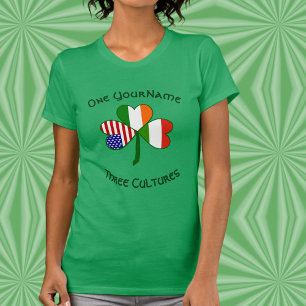 T-shirt Shamrock personnalisé pour femmes Hongrie Irlande