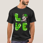 T-shirt Shamrock Pitbull Lucky Clover Irish St patrick Da (Devant)