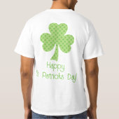 T-shirt Shamrock Pois St. Patricks Day retour dans la poit (Dos)