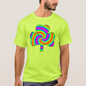T-shirt Shamrock Rainbow Swirl (Devant)