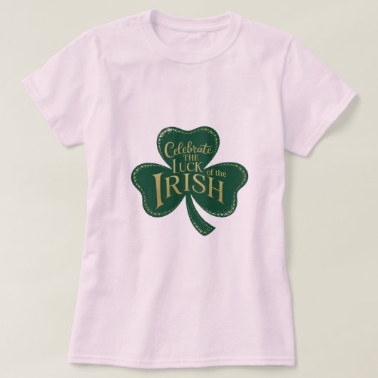 T-shirt Shamrock Shimmer (Design devant)
