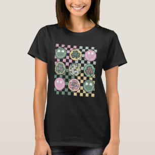 T-shirt Shamrock Smile Face Disco Rétro St patrick Super