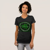 T-shirt Shamrock St Patrick's Day noir (Devant entier)