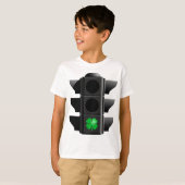 T-shirt shamrock vert. (Devant entier)