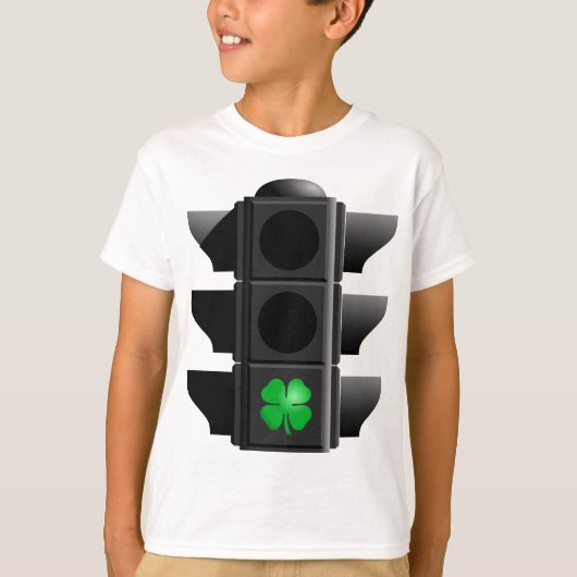T-shirt shamrock vert. (Devant)