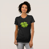 T-shirt Shamrock vert 4 feuilles (Devant entier)