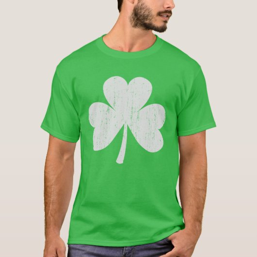 T-shirt Shamrock vert déprimé St Patrick's Tee (Devant)
