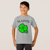 T-shirt Shamrock vert Saint Patrick's Day Floral Art (Devant entier)