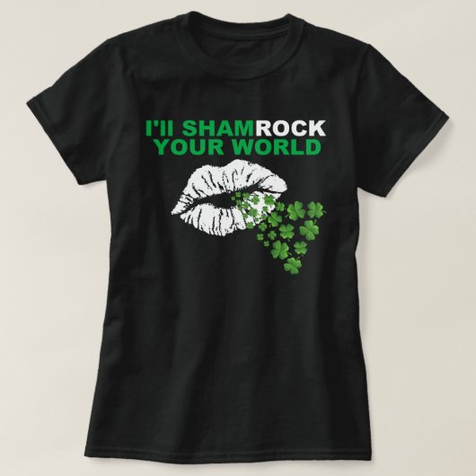 T-SHIRT SHAMROCK VOTRE MONDE (Design devant)