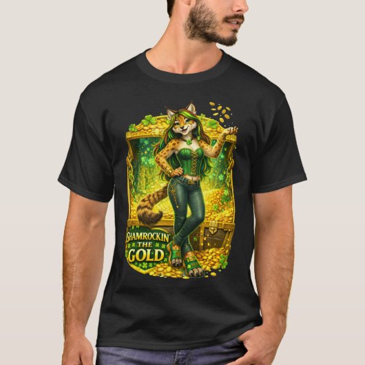 T-shirt Shamrockin' l'or (Devant)