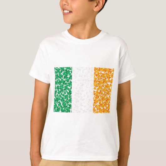 T-shirt Shamrocks dans un drapeau (Devant)