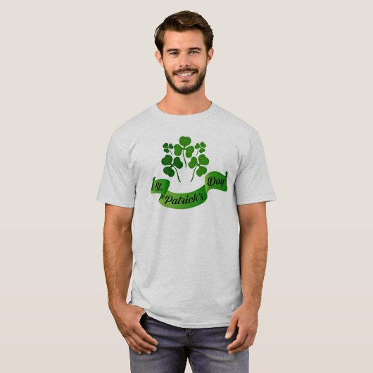 T-shirt Shamrocks de la Saint Patrick (Devant entier)