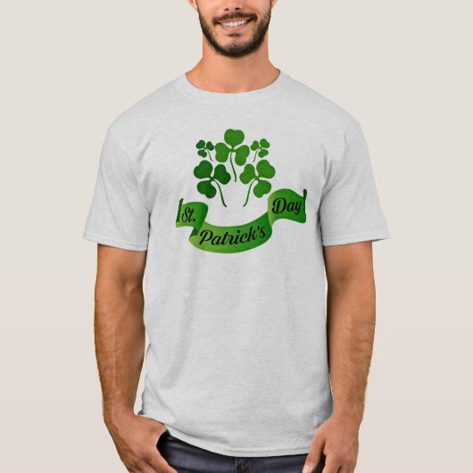 T-shirt Shamrocks de la Saint Patrick (Devant)