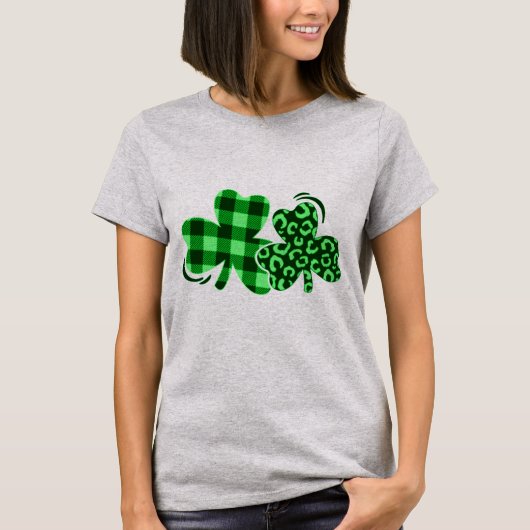 T-shirt Shamrocks de la Saint-Patrick (Devant)