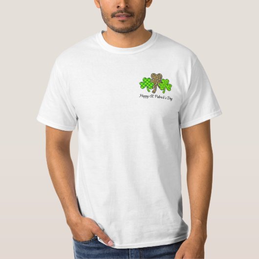 T-shirt Shamrocks de la Saint-Patrick (Devant)