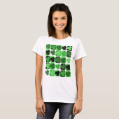 T-shirt Shamrocks de Patchwork (Devant entier)