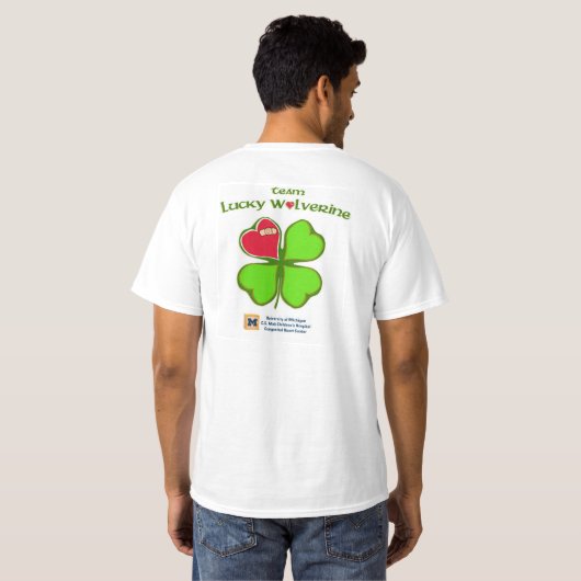 T-shirt Shamrocks et malice (Dos entier)