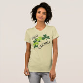 T-shirt Shamrocks Geocacher (Devant entier)
