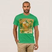 T-shirt Shamrocks Irish Whiskey Tumbler "Sláinte!" (Devant entier)