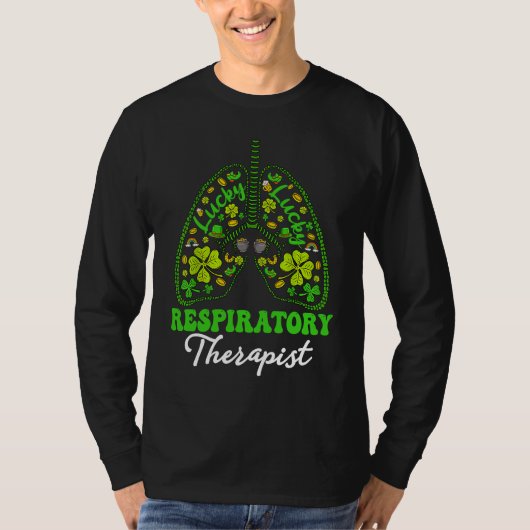 T-shirt Shamrocks Respiratory Therapist RT St Patrick's Da (Devant)