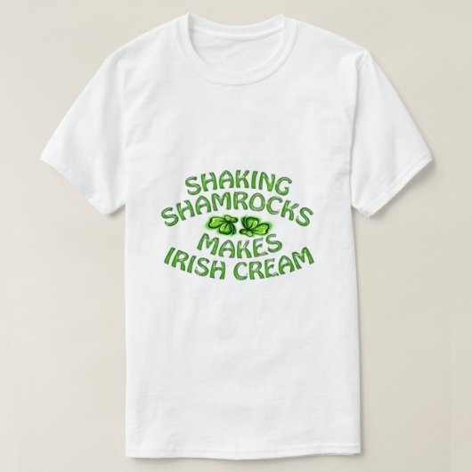 T-shirt Shamrocks secouer Avertissement St. Patricks Day H (Design devant)