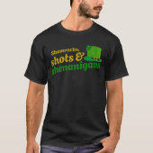 T-shirt Shamrocks, tirs et shenanigans (Devant)