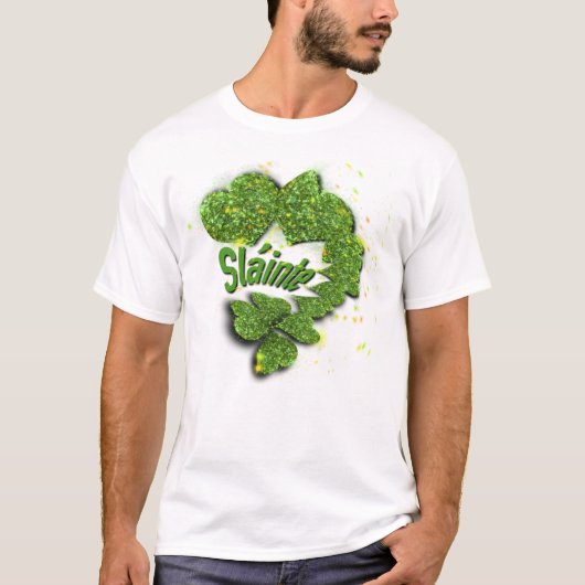 T-shirt Shamrocks verts | Coeurs étincelants Shainte (Devant)