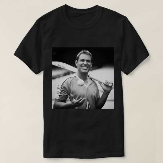 T-shirt Shane Warne (10) (Design devant)