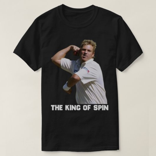 T-shirt Shane Warne Le Roi de la Spin (Design devant)