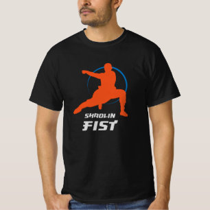 T-shirt Shaolin Fist Kung Fu Warrior
