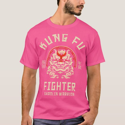 T-shirt Shaolin Warrior Kung Fu Fighter (Devant)
