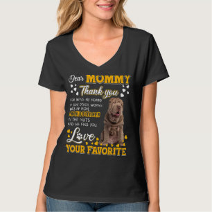 T-shirt Shar Pei Cher Maman Merci D'Être Ma Maman