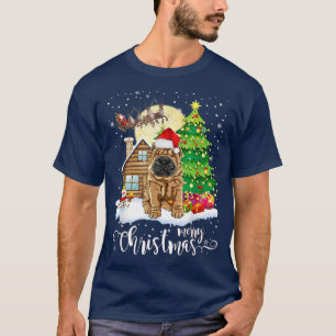 T-shirt Shar Pei Chien Joyeux Amoureux des chiens de Noël