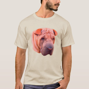 T-shirt Shar Pei Dog Face