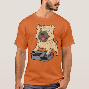 T-shirt Shar Pei Gamepad Kawaii