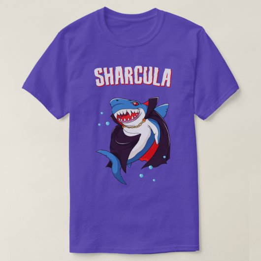 T-shirt Sharcula Funny Dracula Vampire (Design devant)