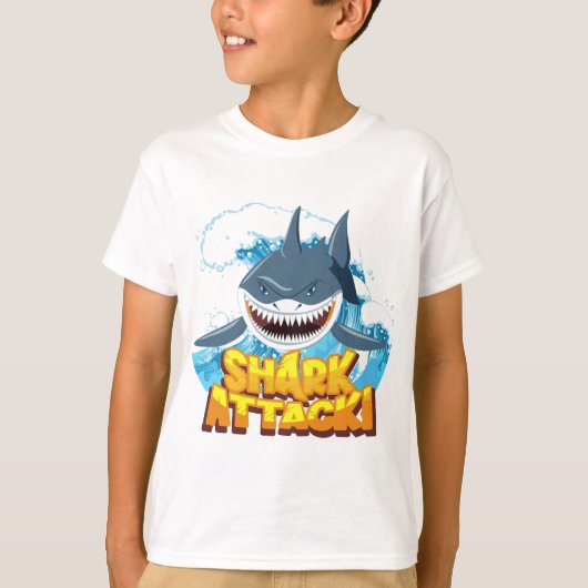 T-shirt shark action (Devant)