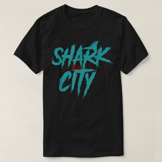 T-shirt Shark City, San Jose Savages, San Jo, 408, SJ San (Design devant)