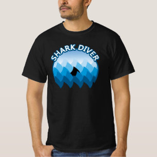 T-shirt Shark Diver