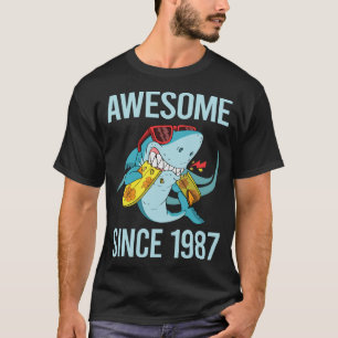 T-shirt Shark Drôle - Magnifique depuis 1987